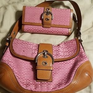 Coach wallet and matching purse